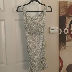 White and black party dress